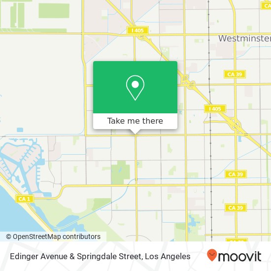 Edinger Avenue & Springdale Street map