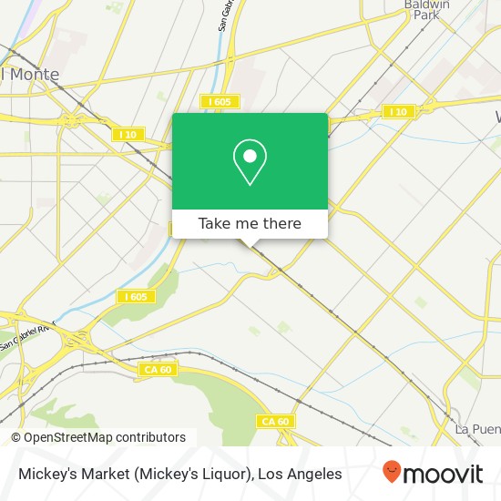 Mapa de Mickey's Market (Mickey's Liquor)