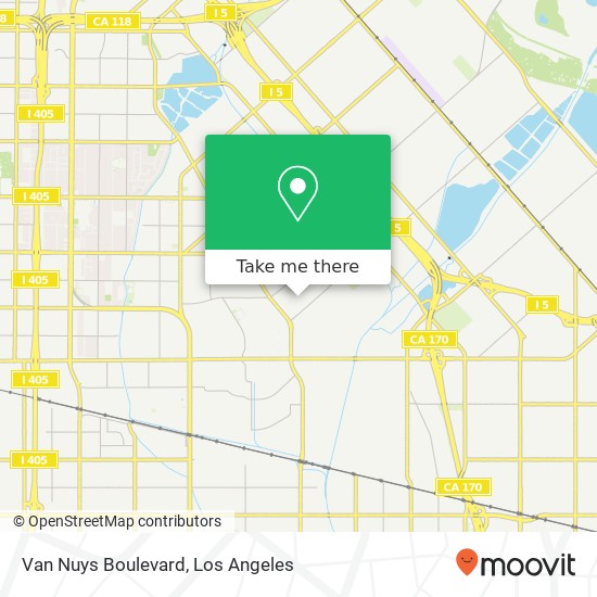 Mapa de Van Nuys Boulevard