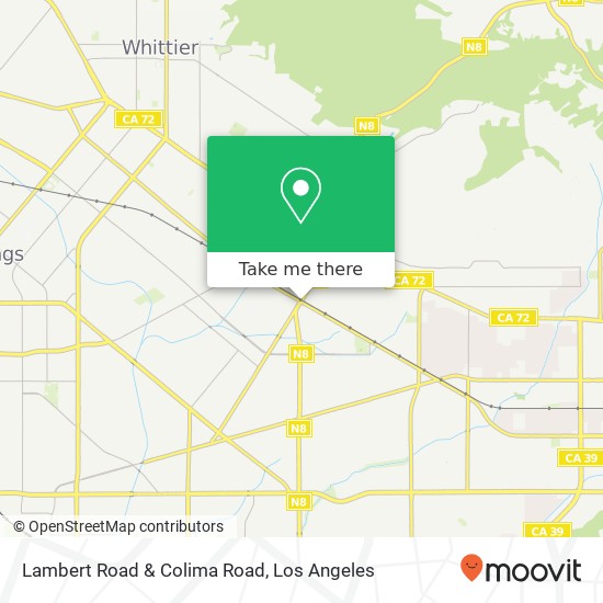 Lambert Road & Colima Road map