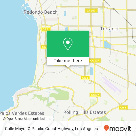 Mapa de Calle Mayor & Pacific Coast Highway