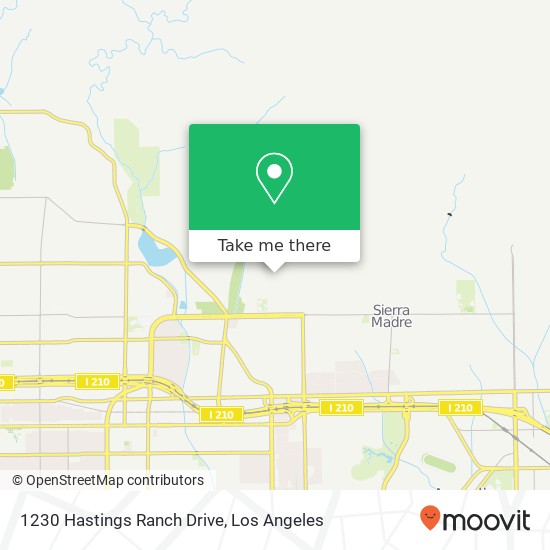 Mapa de 1230 Hastings Ranch Drive