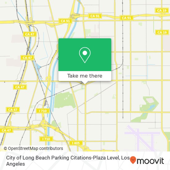 City of Long Beach Parking Citations-Plaza Level map