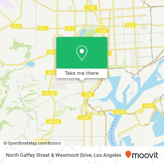 North Gaffey Street & Westmont Drive map