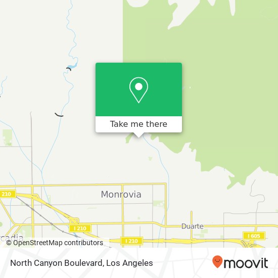 Mapa de North Canyon Boulevard