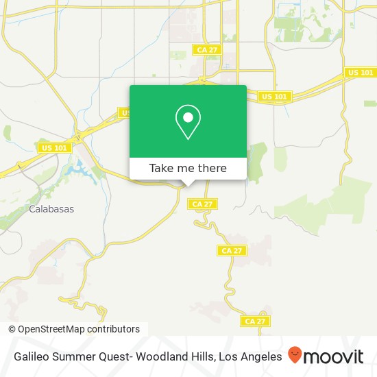 Mapa de Galileo Summer Quest- Woodland Hills