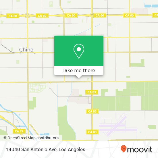 14040 San Antonio Ave map