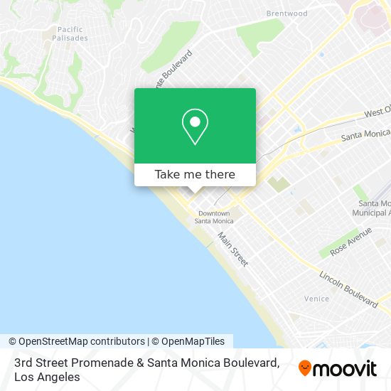 3rd Street Promenade & Santa Monica Boulevard map