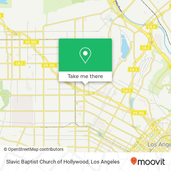 Mapa de Slavic Baptist Church of Hollywood