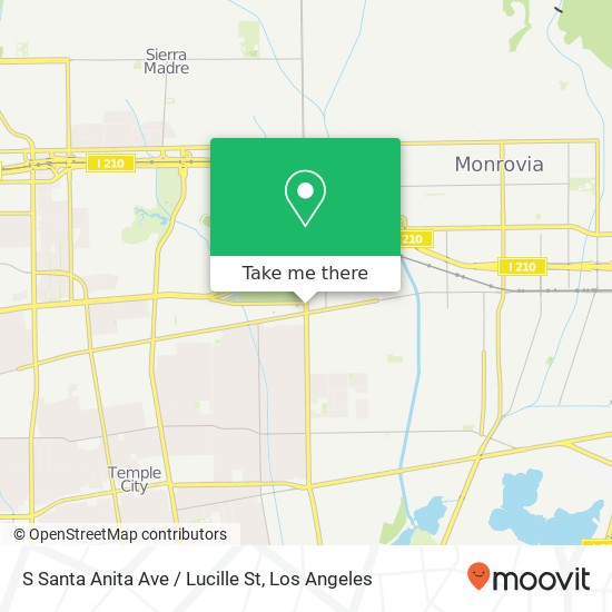 Mapa de S Santa Anita Ave / Lucille St