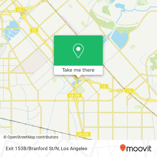 Exit 153B/Branford St/N map