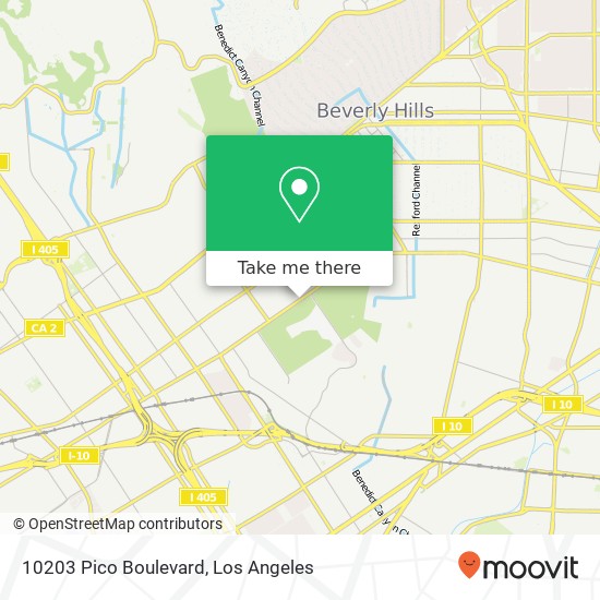 10203 Pico Boulevard map