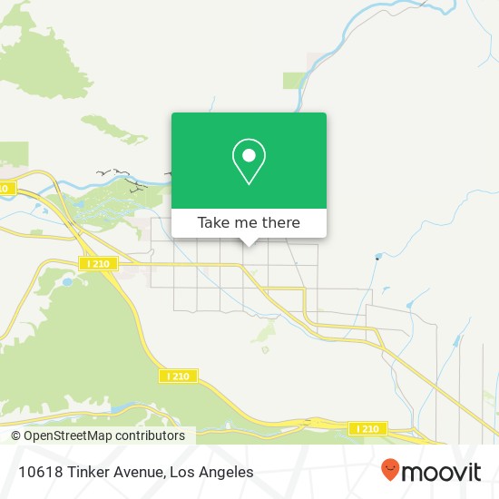 10618 Tinker Avenue map