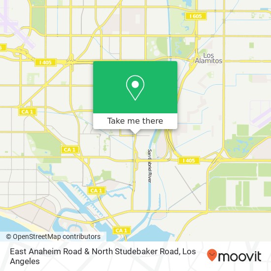 Mapa de East Anaheim Road & North Studebaker Road