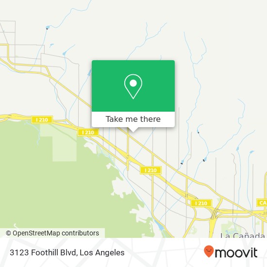 Mapa de 3123 Foothill Blvd