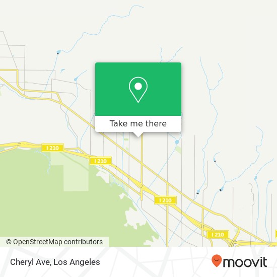 Cheryl Ave map