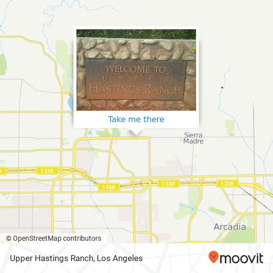 Upper Hastings Ranch map