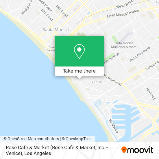 Rose Cafe & Market (Rose Cafe & Market, Inc. - Venice) map