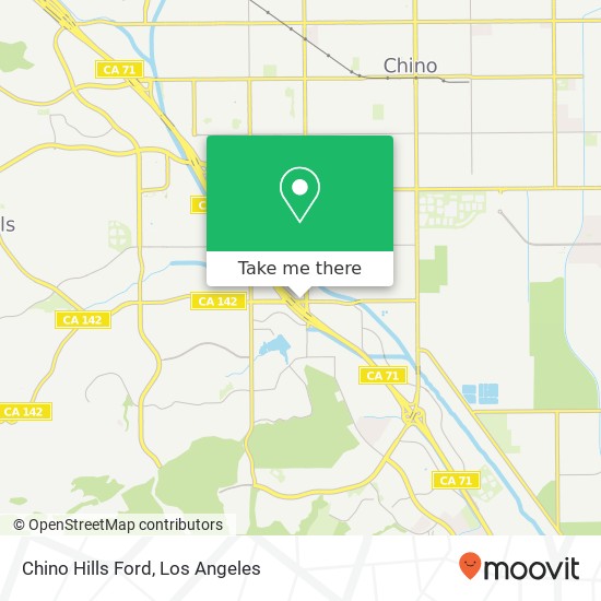 Chino Hills Ford map