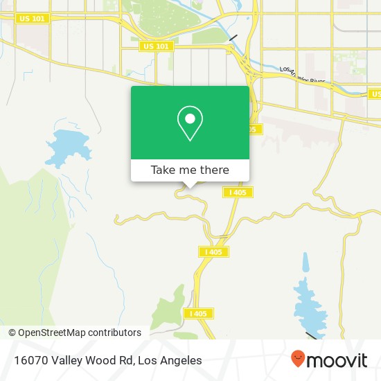 Mapa de 16070 Valley Wood Rd