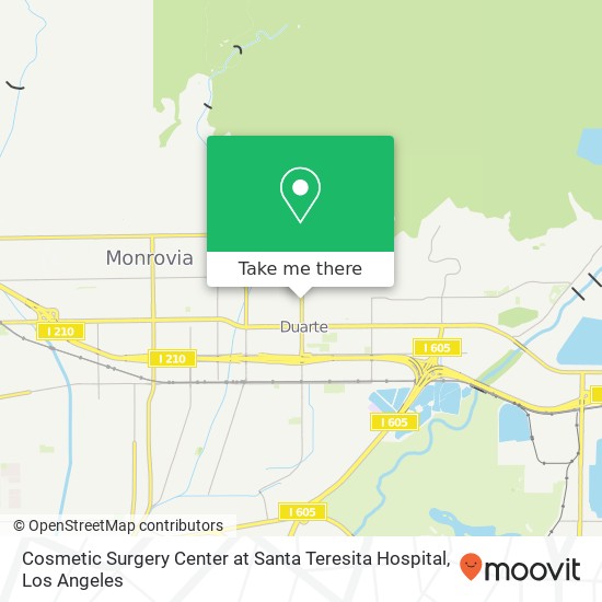 Cosmetic Surgery Center at Santa Teresita Hospital map