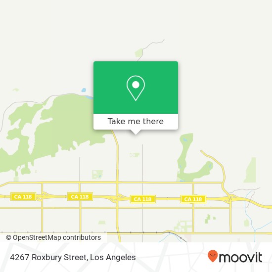 4267 Roxbury Street map