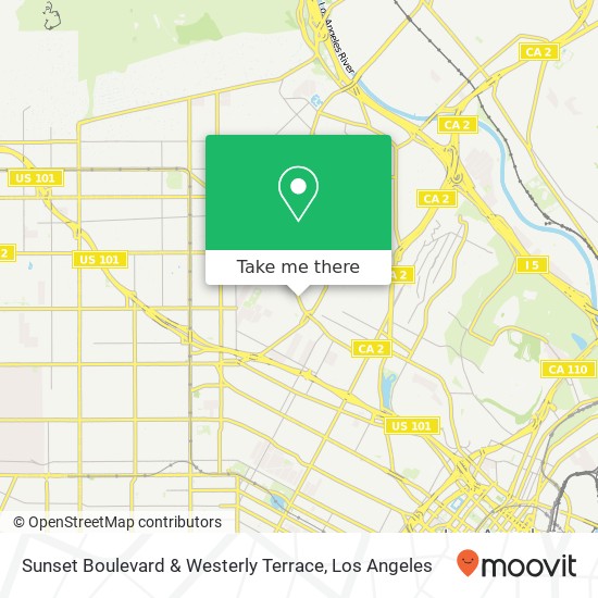 Sunset Boulevard & Westerly Terrace map