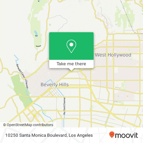 10250 Santa Monica Boulevard map