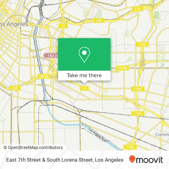 Mapa de East 7th Street & South Lorena Street