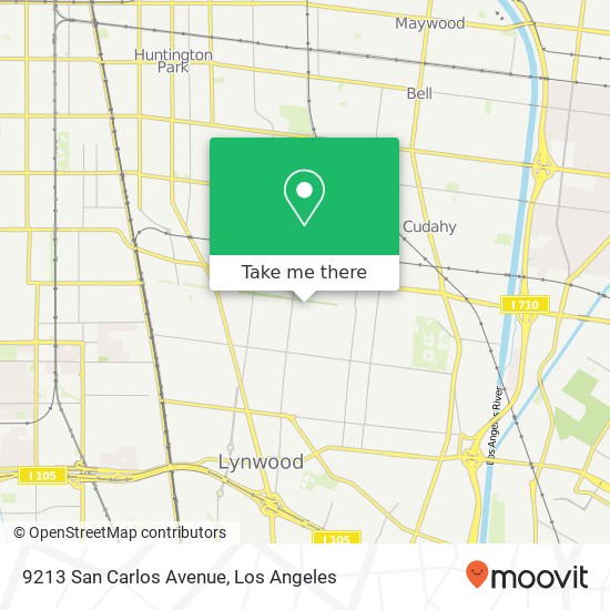 9213 San Carlos Avenue map