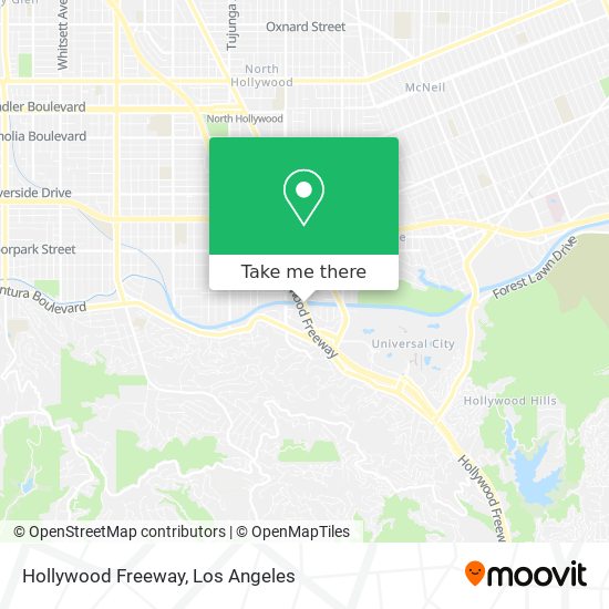 Hollywood Freeway map