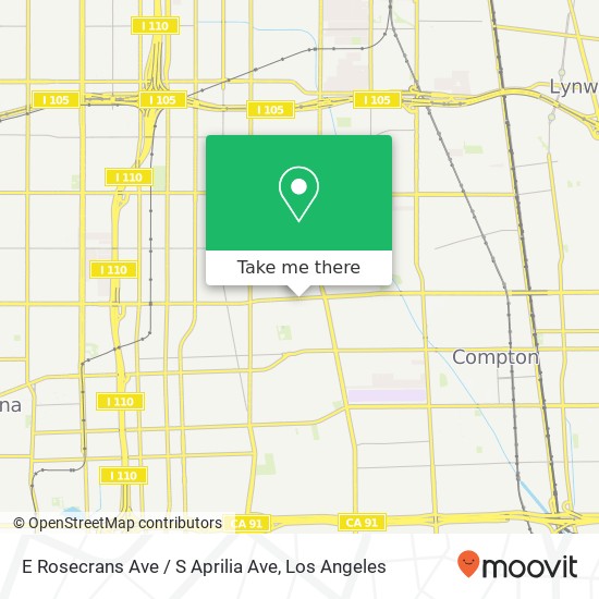 E Rosecrans Ave / S Aprilia Ave map