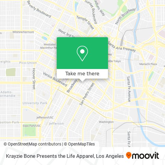 Mapa de Krayzie Bone Presents the Life Apparel