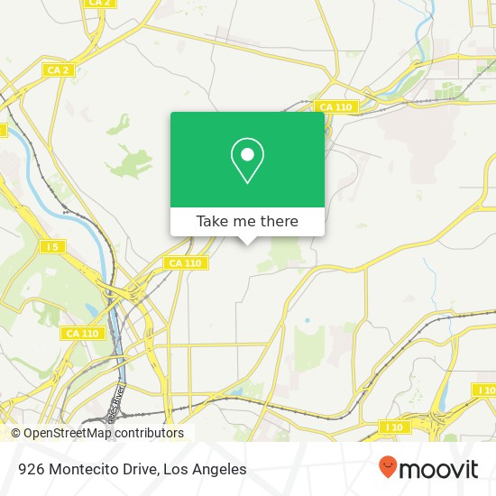926 Montecito Drive map