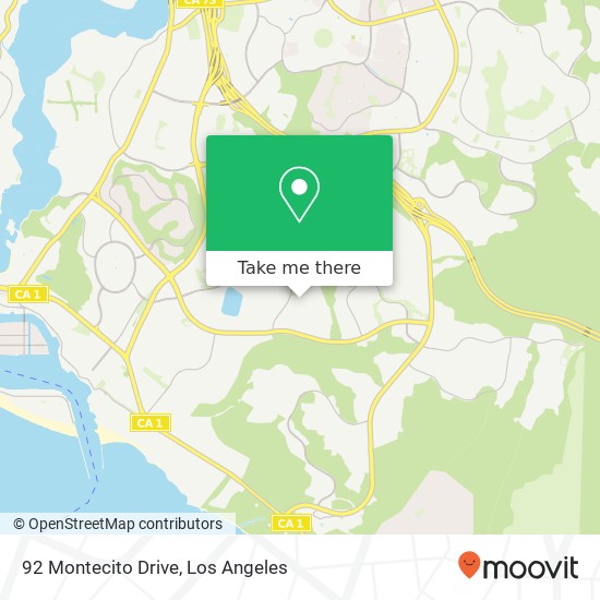 92 Montecito Drive map