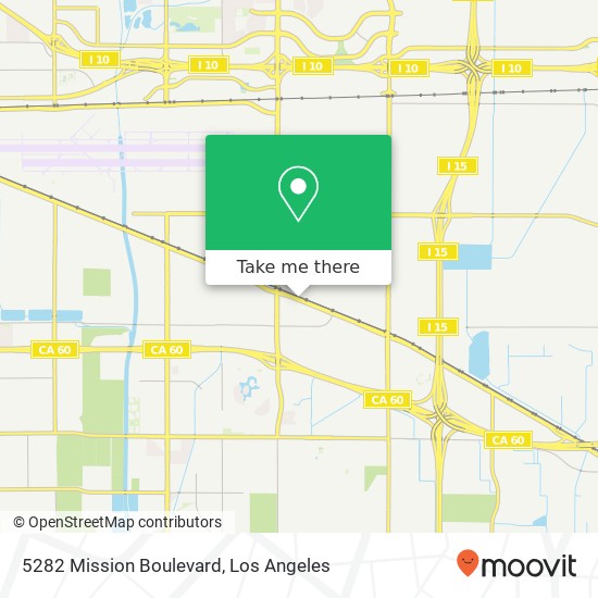 Mapa de 5282 Mission Boulevard