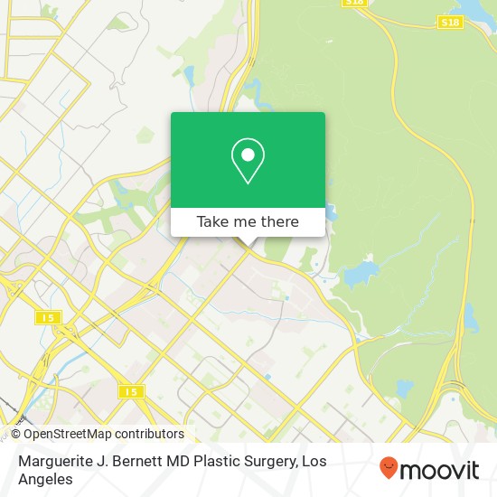 Marguerite J. Bernett MD Plastic Surgery map