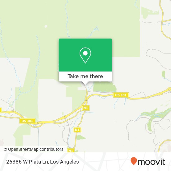 Mapa de 26386 W Plata Ln