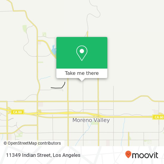 11349 Indian Street map