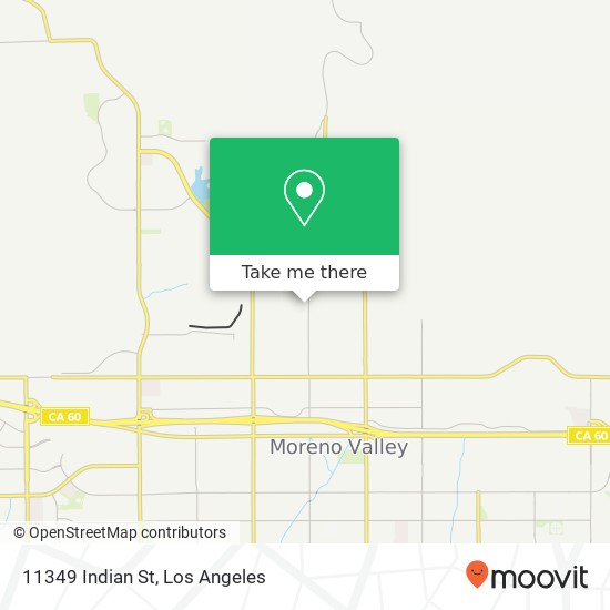 Mapa de 11349 Indian St