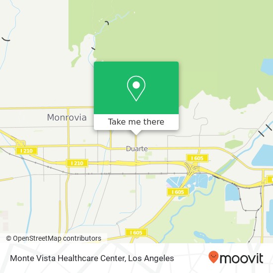 Monte Vista Healthcare Center map