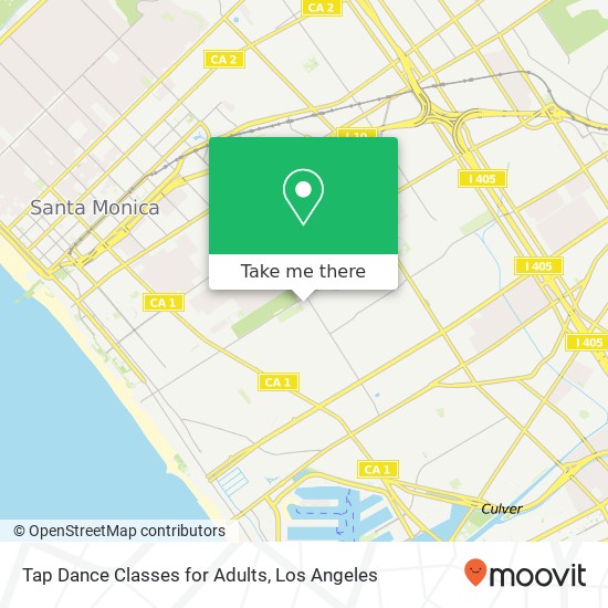 Mapa de Tap Dance Classes for Adults