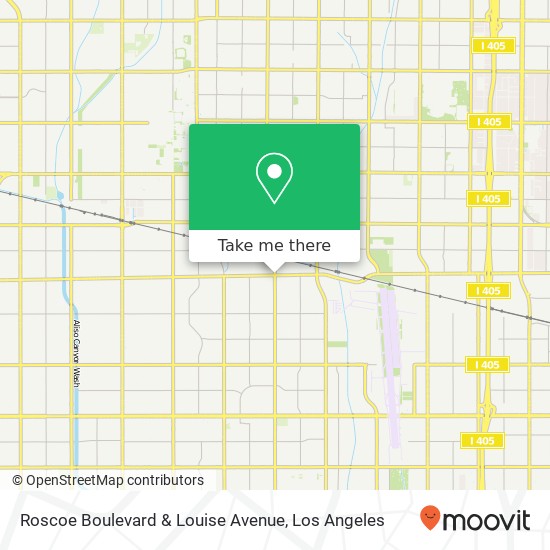 Roscoe Boulevard & Louise Avenue map