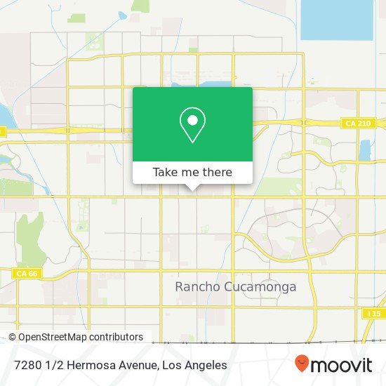 7280 1/2 Hermosa Avenue map