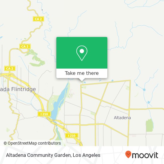 Altadena Community Garden map