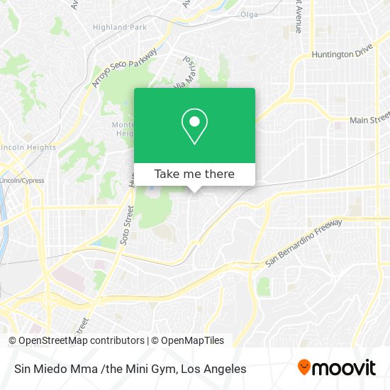 Mapa de Sin Miedo Mma /the Mini Gym