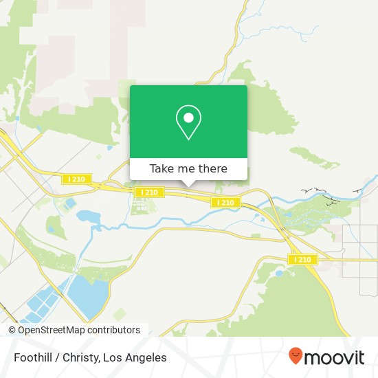 Mapa de Foothill / Christy