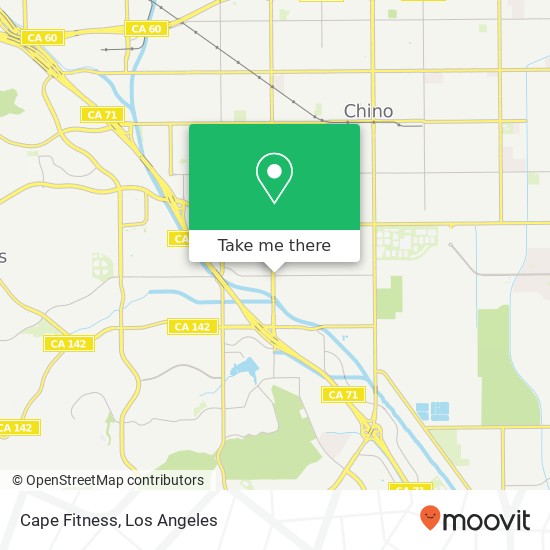 Cape Fitness map