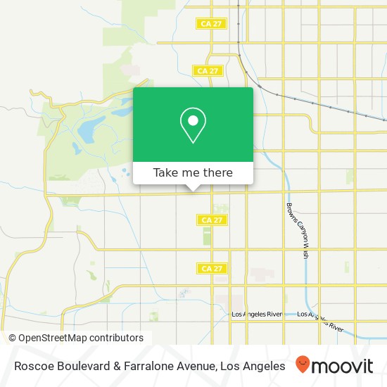 Mapa de Roscoe Boulevard & Farralone Avenue