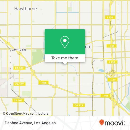 Mapa de Daphne Avenue